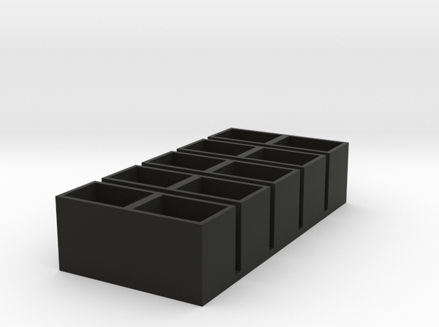 dual short 11x15x14 speaker box qty5 in Black Natural Versatile Plastic