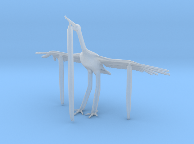S Scale Egret in Tan Fine Detail Plastic