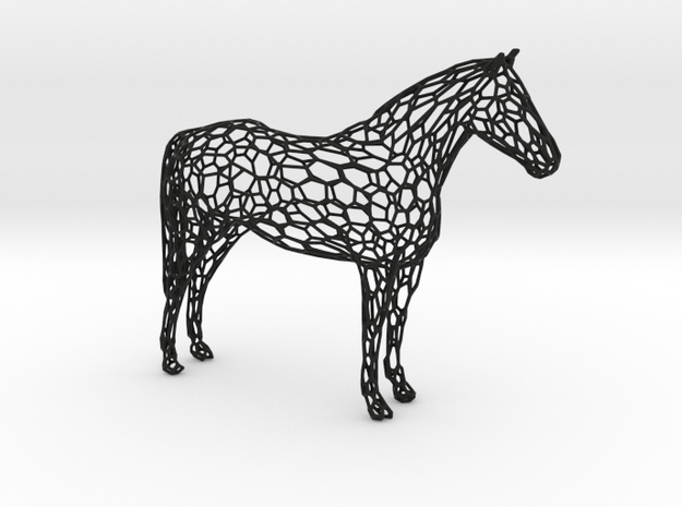 HORSE in Black Natural Versatile Plastic