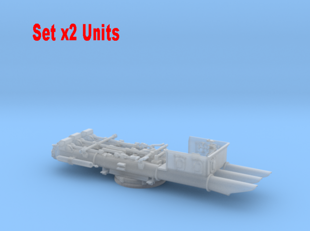 1/400 DKM SCHARNHORST Torpedo Tubes Set x2 in Tan Fine Detail Plastic