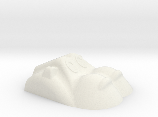Hippopotamus-1 in White Natural Versatile Plastic