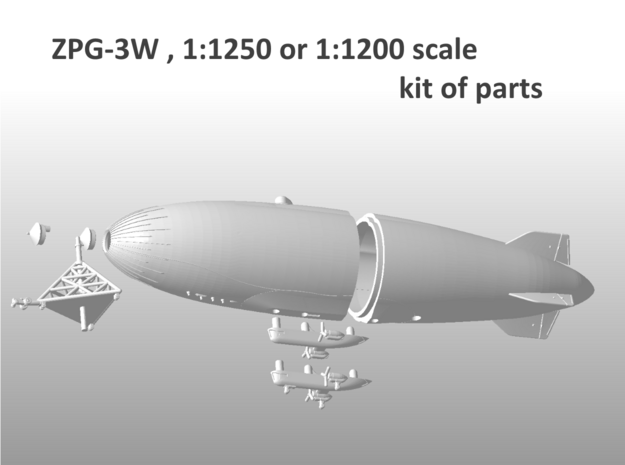 US Navy ZPG-3W "Vigilance" 3-in-1 Kit in Tan Fine Detail Plastic: 1:1200