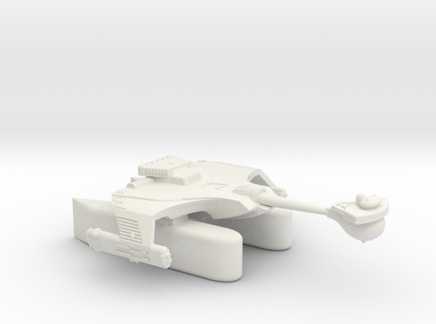 3788 Scale Romulan KRT Fleet Tug with Klingon Pods in White Natural Versatile Plastic