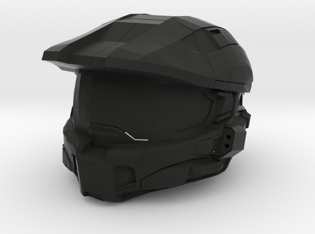 helmet in Black Natural Versatile Plastic