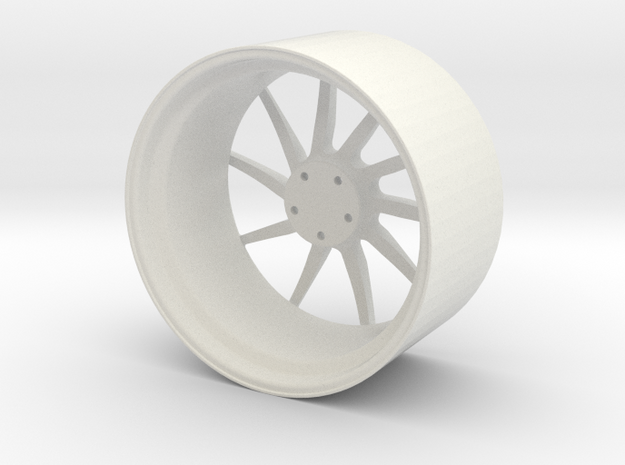 Brixton Forged R10D - Monoblock Wheel (Direction B in White Natural Versatile Plastic