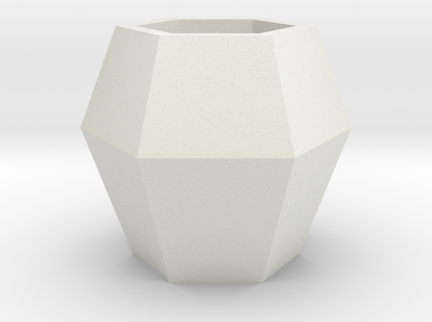球 Ball in White Natural Versatile Plastic: Small