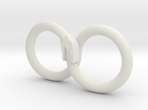 The Infinity Snake in White Natural Versatile Plastic