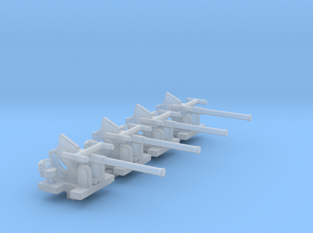 1/300 Scale Bofors Set of 4 in Smooth Fine Detail Plastic