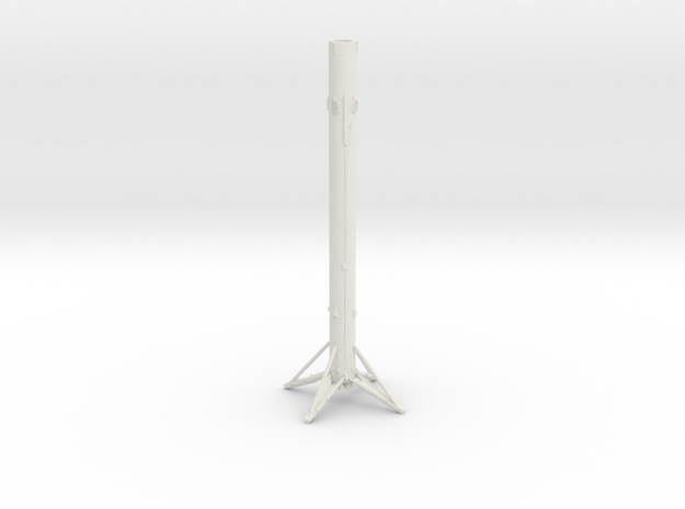 Falcon 9 1st Stage Landed in 1:500 in White Natural Versatile Plastic