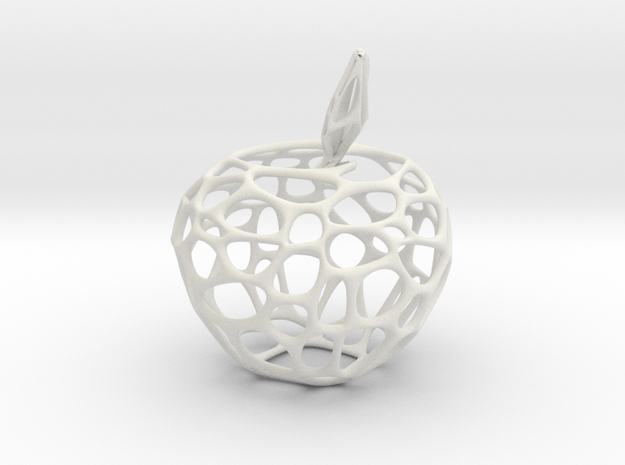 Voronoi Apple in White Natural Versatile Plastic