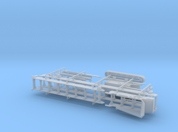 1/87th Folding tracked conveyor belt in Tan Fine Detail Plastic