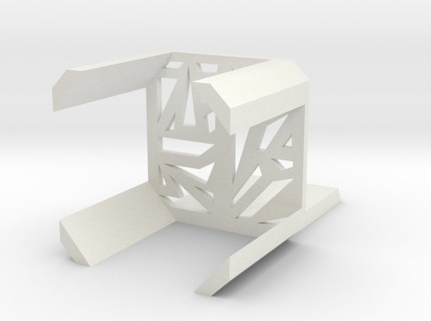Line shape chair in White Natural Versatile Plastic