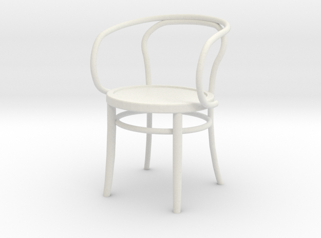 Thonet Final Arm Chair1-12REP in White Natural Versatile Plastic