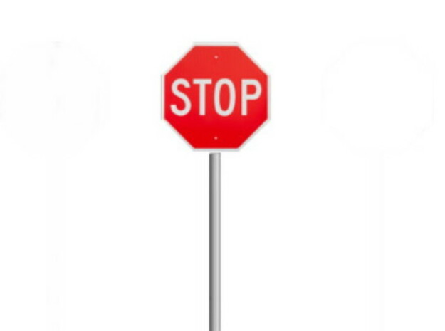 Stop Signs (8 ea.) in Tan Fine Detail Plastic
