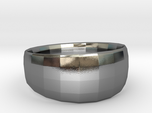 The Ima Edgededges Ring - Size US 8/EU 57 in Polished Silver
