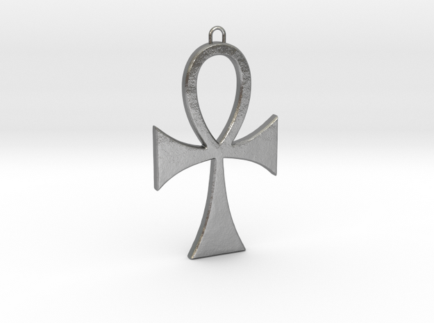 Ankh-5 in Natural Silver