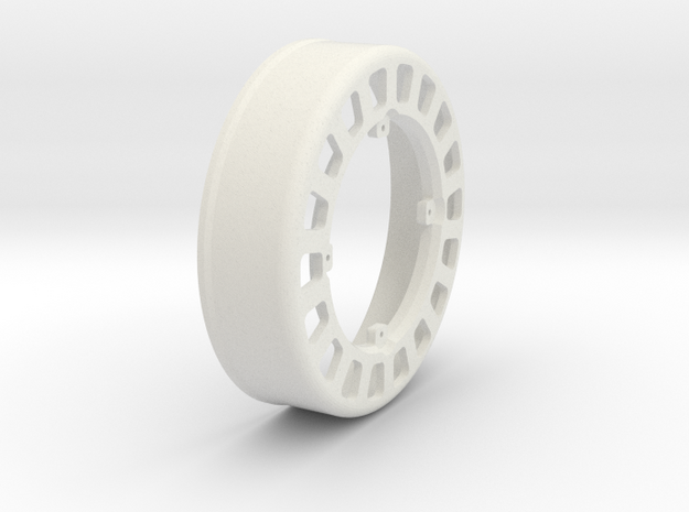 JRC-339 2.2 BEADLOCK WHEEL INNER in White Natural Versatile Plastic