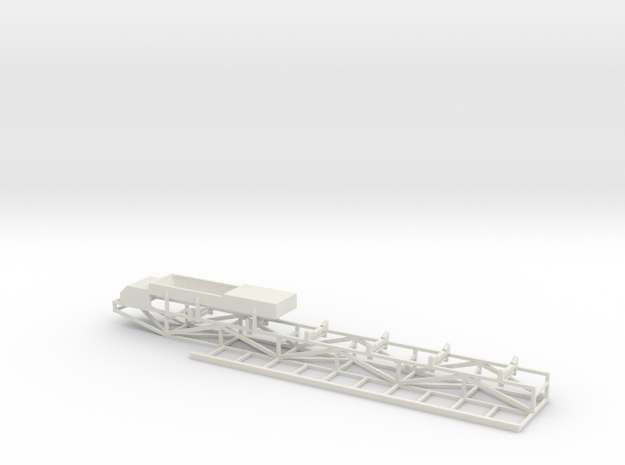 Tripper Car Belt Conveyor Feeder Head w/Catwalk in White Natural Versatile Plastic