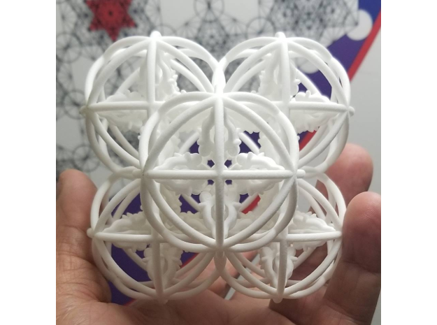 56 Dorje Object in White Natural Versatile Plastic