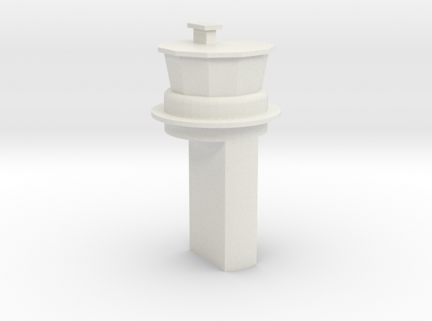 Papa SAC Base Control Tower 1:1250 Scale in White Natural Versatile Plastic