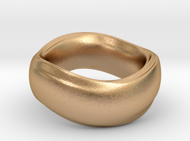 Ima Wave Ring in Natural Bronze: 5 / 49