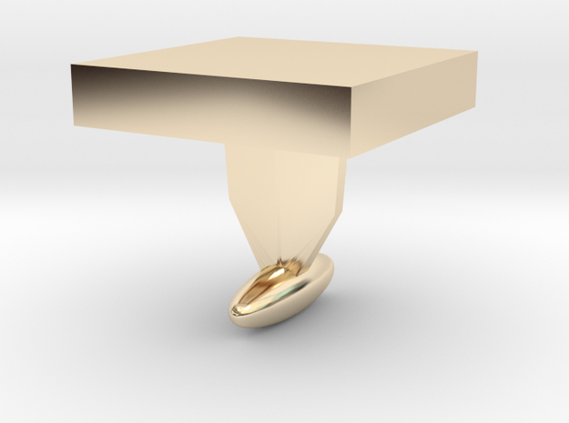 DIY Cuff Link - shape it as you like in 14k Gold Plated Brass