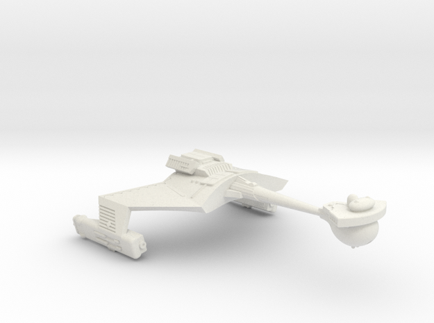 3788 Scale Romulan KRM Mauler Cruiser WEM in White Natural Versatile Plastic