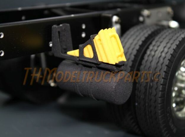 THM 00.1036 Air reservoir + wheel chock holder in Black Natural Versatile Plastic