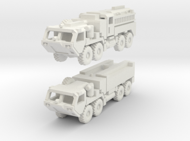 HEMTT Fire Fighting Convoy 1:220 (Z) & 1/160 (N) in White Natural Versatile Plastic: 1:220 - Z