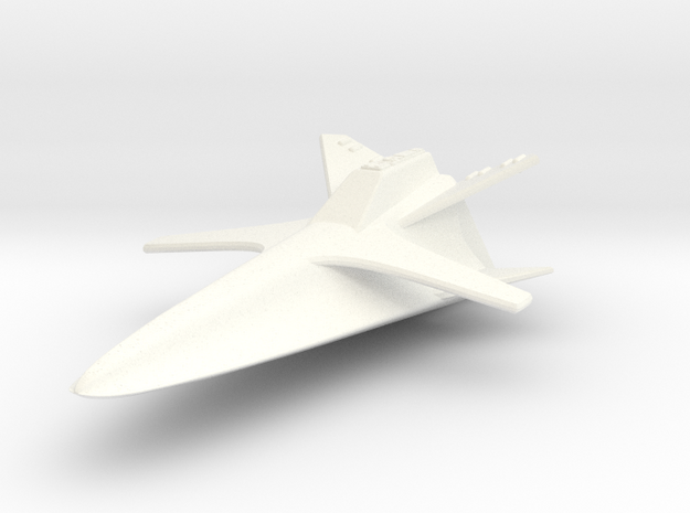 Space 1999 Re-Entry Glider - Dinky Scale in White Processed Versatile Plastic