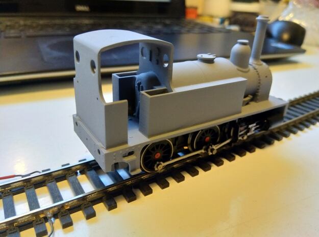 Industrial Shunter (for Electrotren 0-6-0 chassis) in White Natural Versatile Plastic