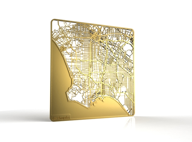 Los Angeles in 18k Gold Plated Brass