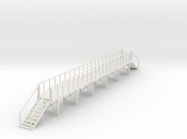 Service Walkway 50ft 48:1 'O' Scale in White Natural Versatile Plastic