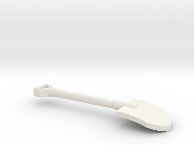 Scale 1/10 expedition shovel in White Natural Versatile Plastic