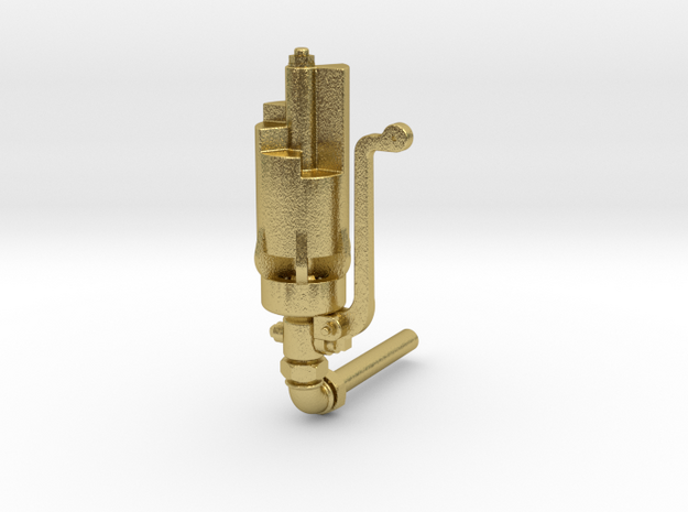 Nathan 6 Chime Whistle in Natural Brass