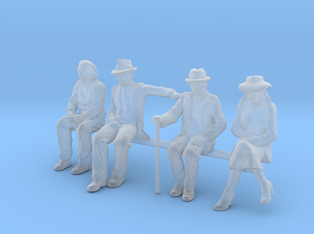  HO seated Figures in Smoothest Fine Detail Plastic