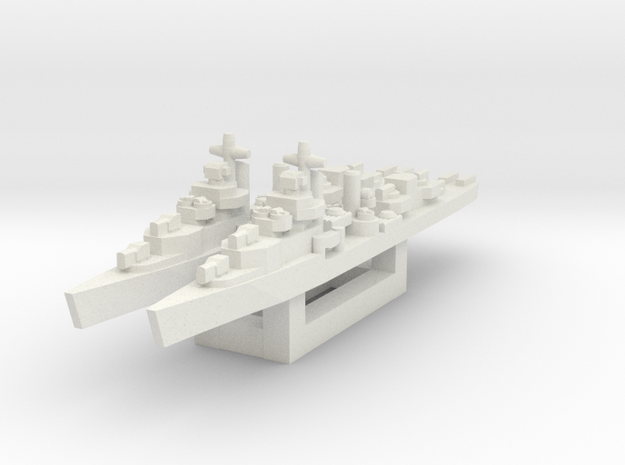 Mahan class destroyer 1/2400 in White Natural Versatile Plastic