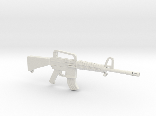 M16A2 in White Natural Versatile Plastic