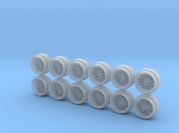 Set of 3 - BBS LM Wheels HotWheels in Tan Fine Detail Plastic