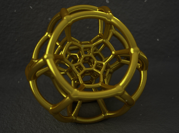 Coxeter Polytope in Polished Gold Steel