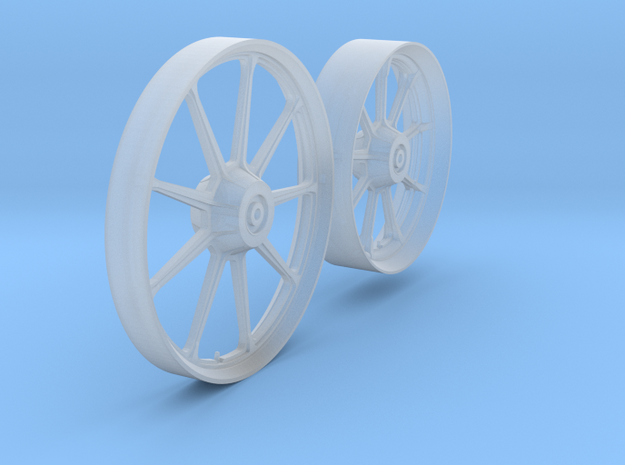 HD_Iron wheels 9B front - rear - 1/9 in Smooth Fine Detail Plastic