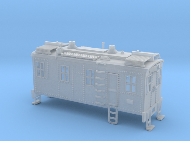 Boxcab Diesel Engine Z scale Revised in Smooth Fine Detail Plastic