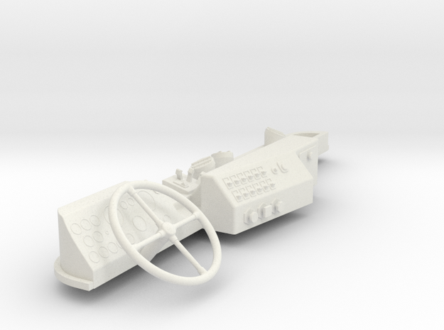 K100-Dash-LHD in White Natural Versatile Plastic