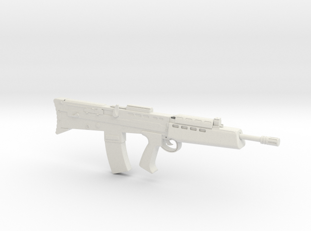 1:12 Miniature SA80 A2 Gun in White Natural Versatile Plastic