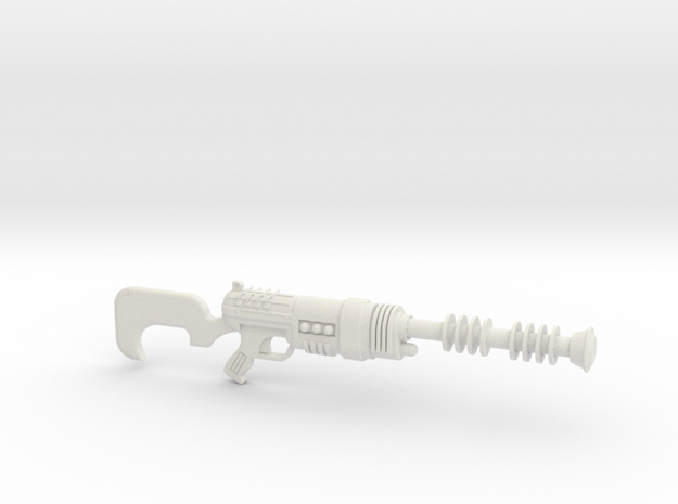 Miniature Recharger Rifle - Fallout:Las Vegas-10cm in White Natural Versatile Plastic