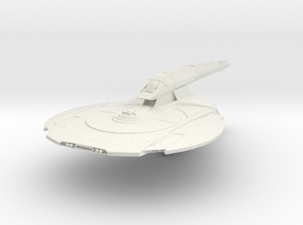 Federation Griffin Class Destroyer in White Natural Versatile Plastic