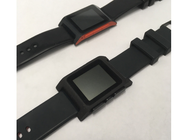 Pebble 2 Smartwatch Replacement Case in Black PA12