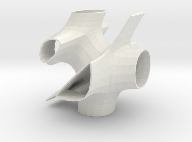 Vorospace Sculpture 4 in White Natural Versatile Plastic