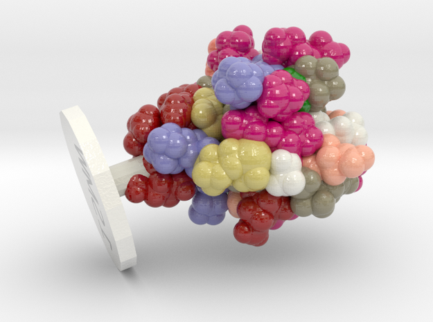 ProteinScope-1SMW-DA93F619 in Glossy Full Color Sandstone