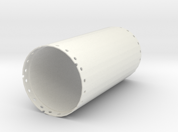 Casing joint 2000mm, length 4,00m in White Natural Versatile Plastic